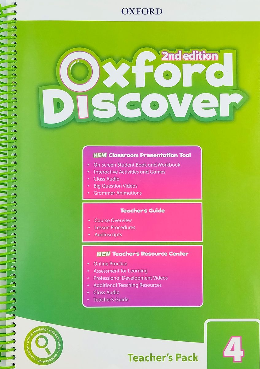 Oxford Discover (2nd edition) 4 Teacher's Book Pack (Teacher's Guide, CPT and Teacher Resource Center)