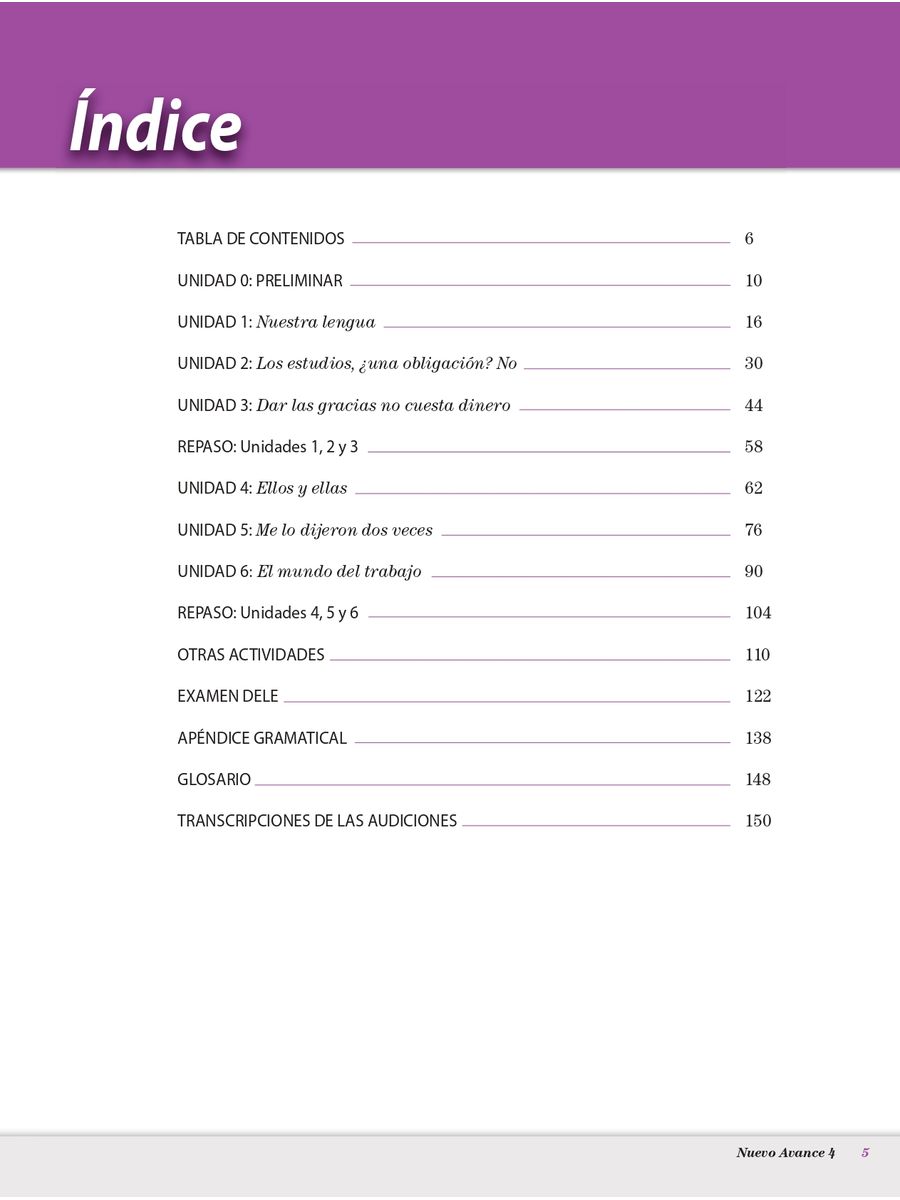 Nuevo Avance 4 Libro del alumno + CD