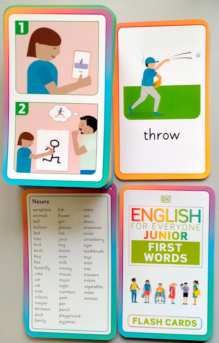 English for Everyone Junior First Words Flash Cards