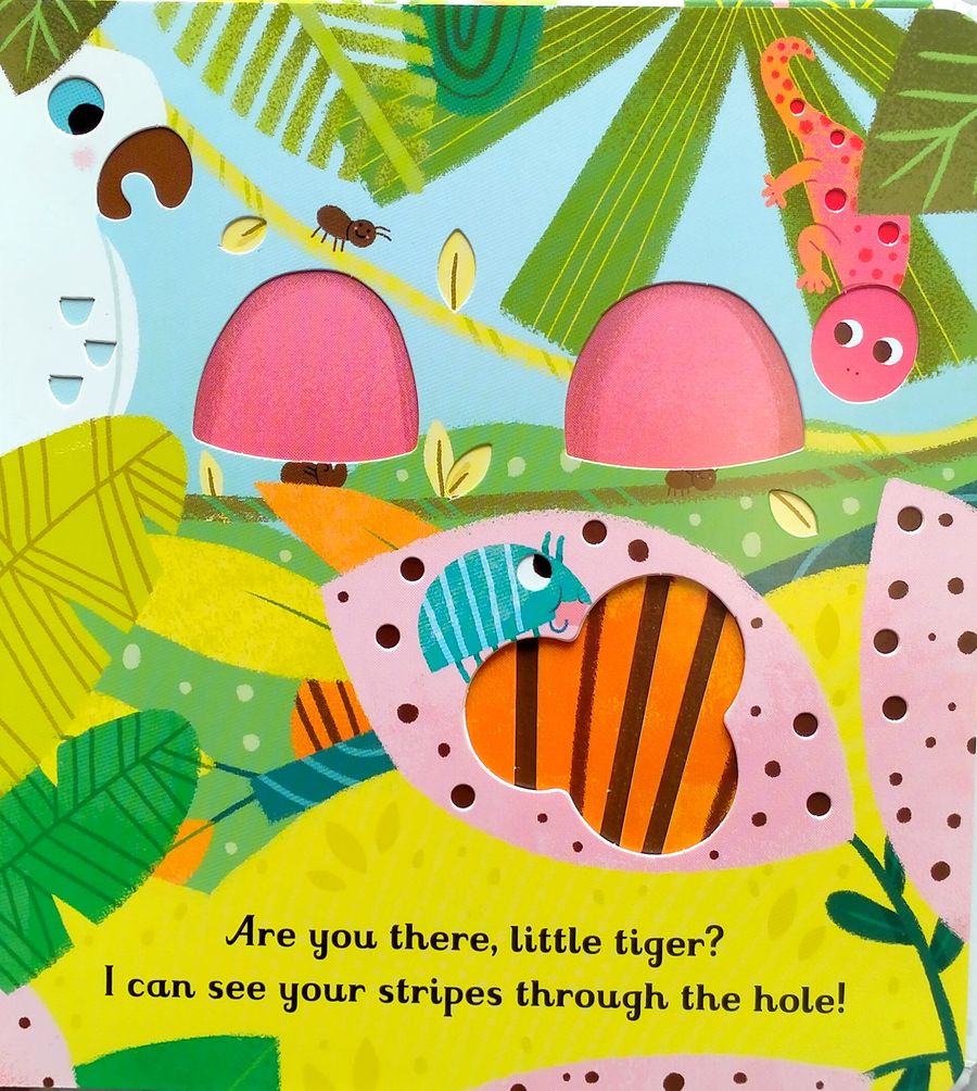 Usborne Little Peep-Through Book Are You There Little Tiger