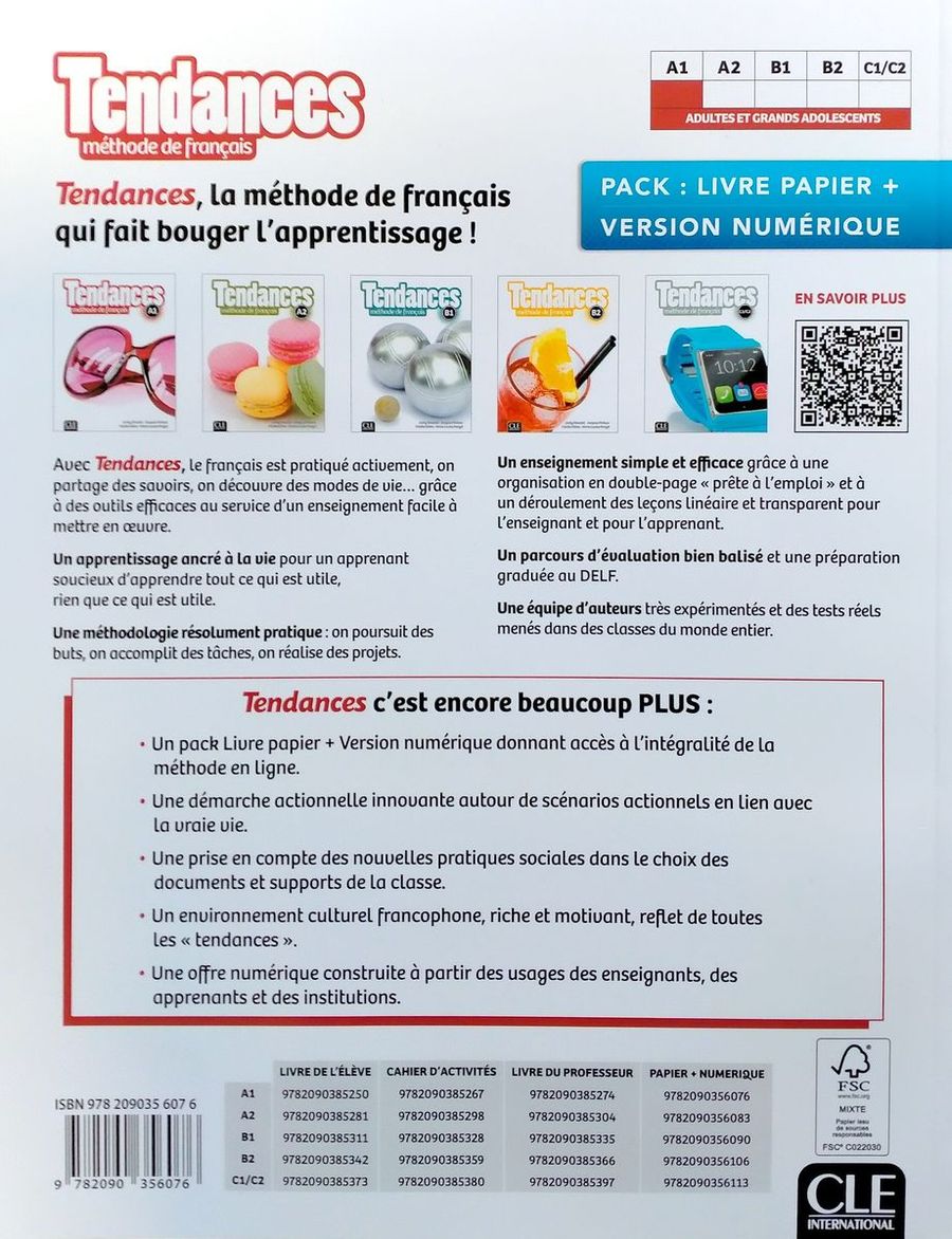 Tendances A1 Livre de l'eleve + Version numerique