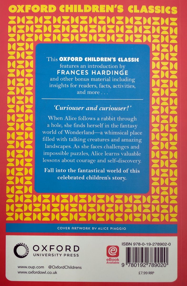 Oxford Children's Classics Alice's Adventures in Wonderland