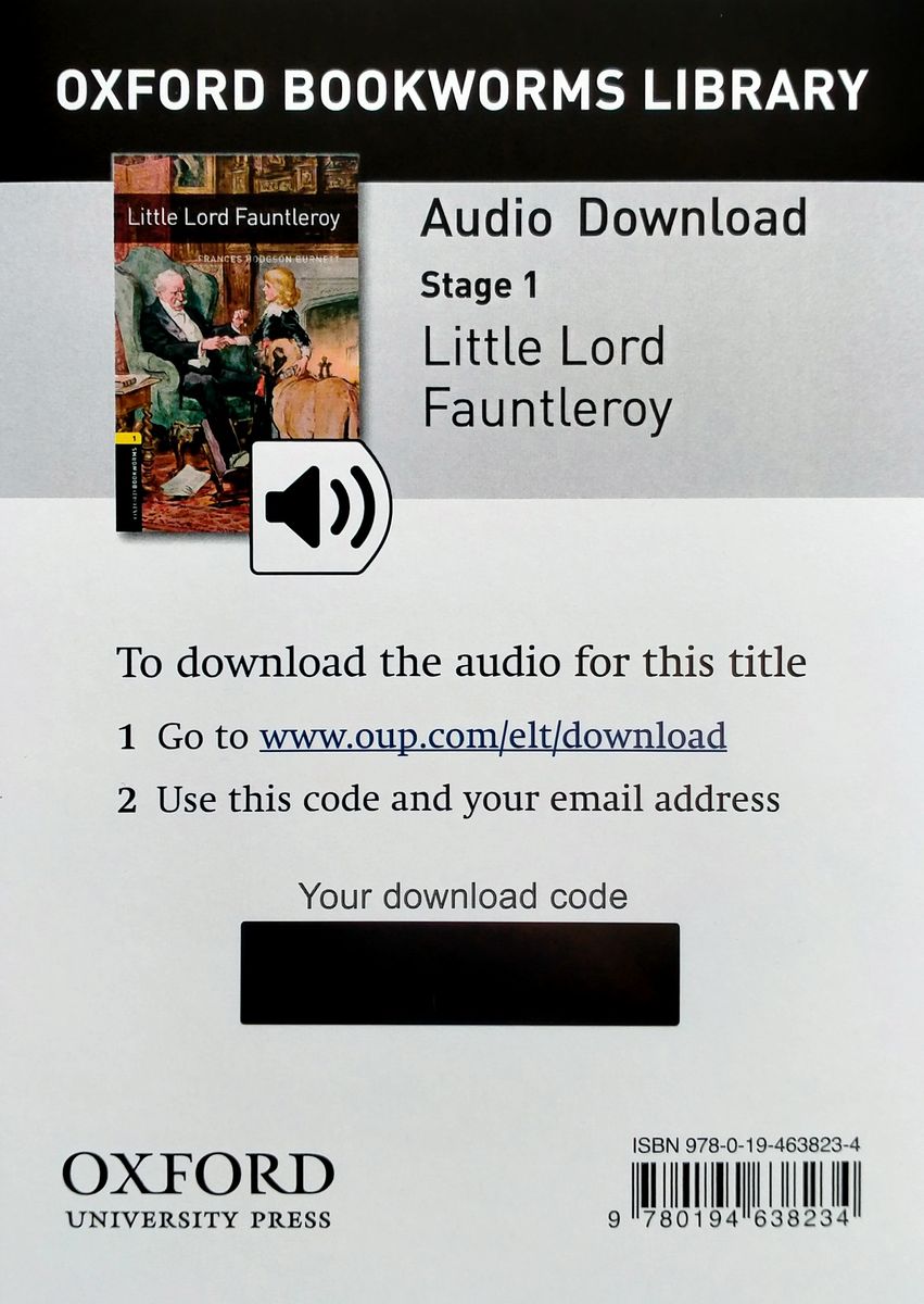 Oxford Bookworms Library 1 Little Lord Fauntleroy with Audio Download (access card inside)