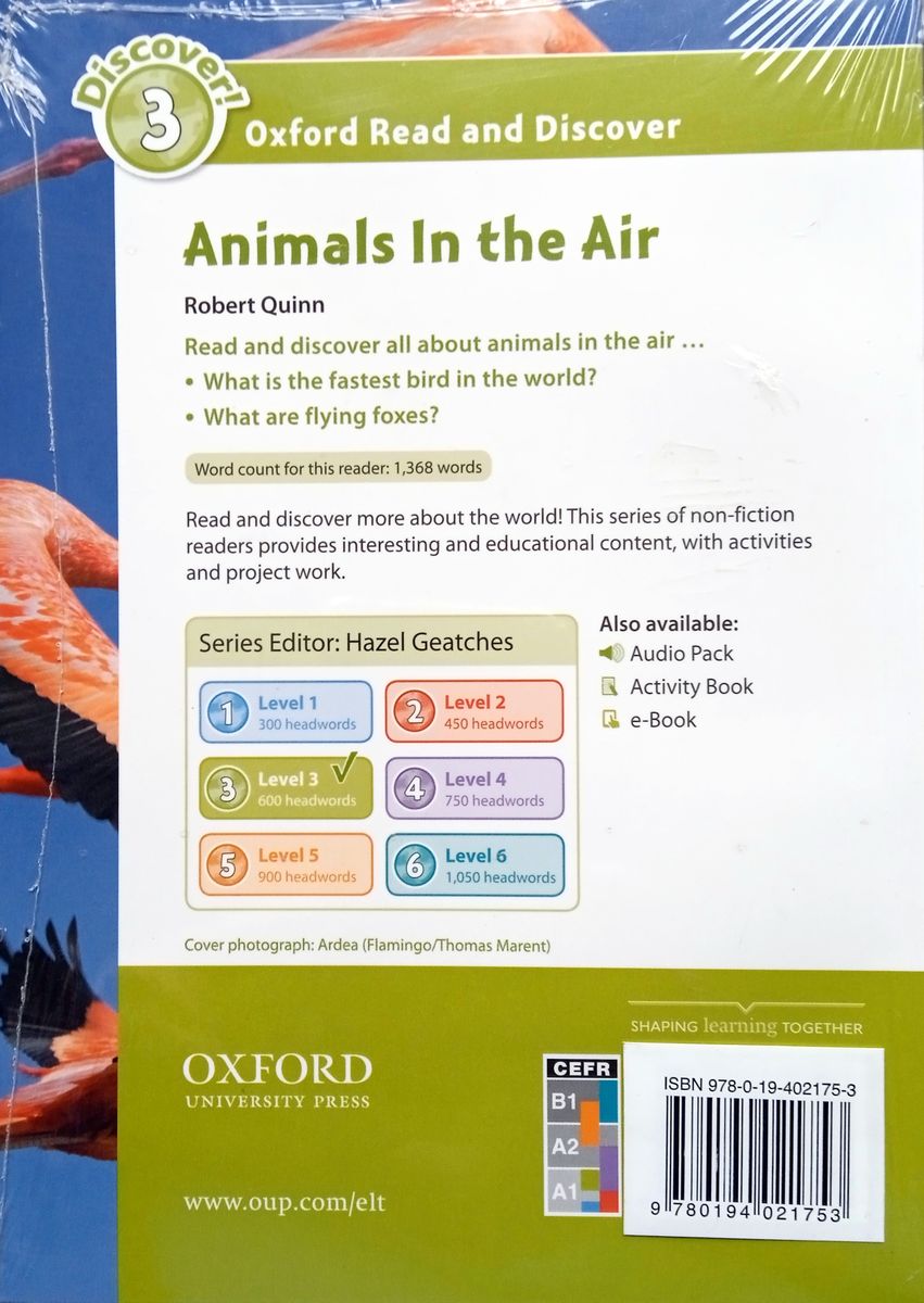Oxford Read and Discover 3 Animals in the Air with Audio Download (access card inside)