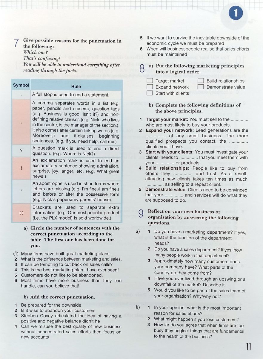Business English Marketing and Sales