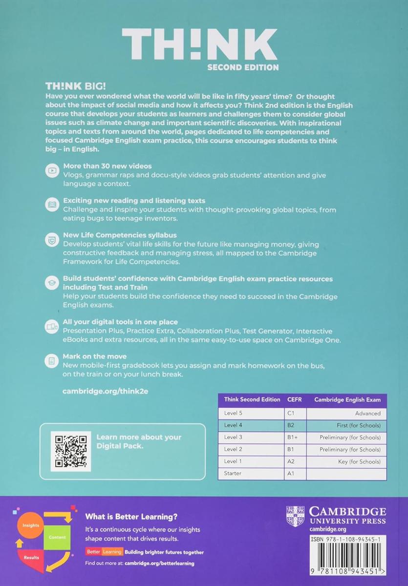 Think (2nd edition) 4 Teacher's Book with Digital Pack