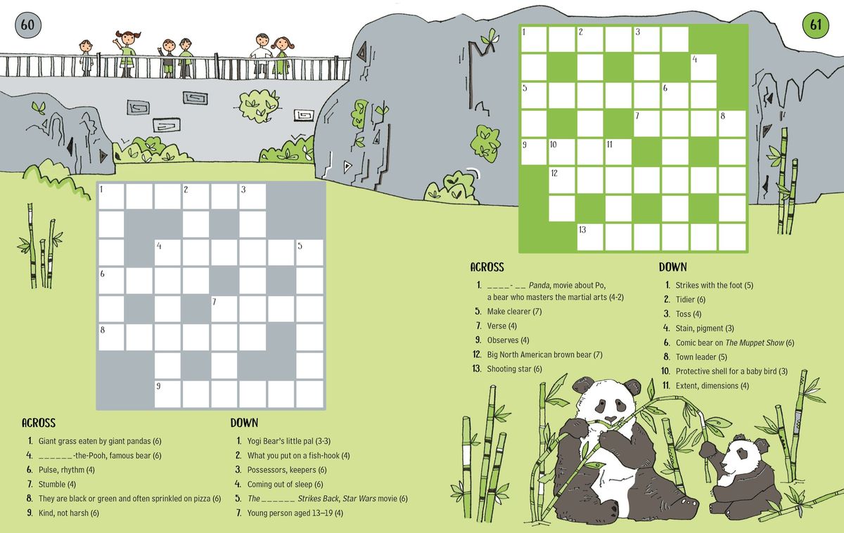 100 Children's Crosswords Animals