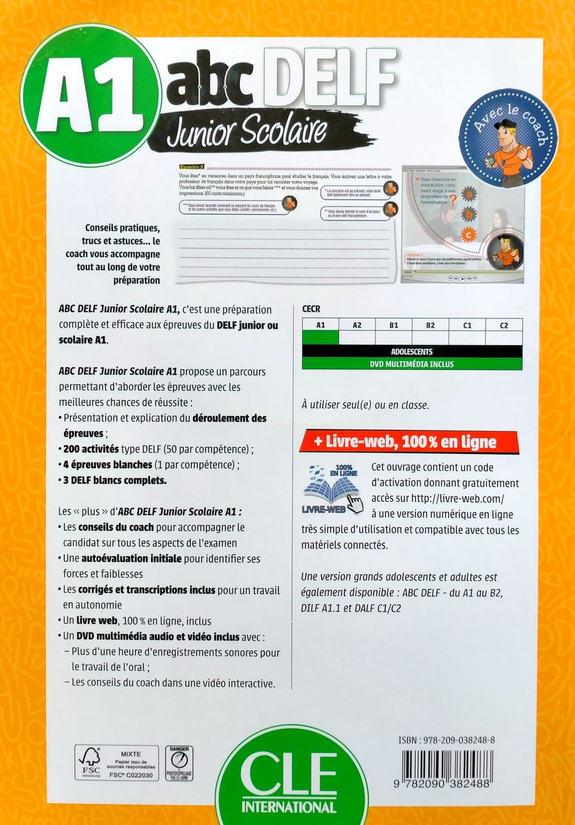 ABC DELF Junior scolaire A1 Livre + DVD + web