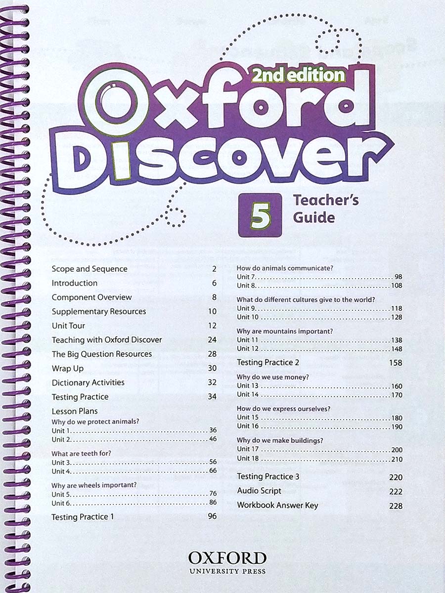 Oxford Discover (2nd edition) 5 Teacher's Book Pack (Teacher's Guide, CPT and Teacher Resource Center)