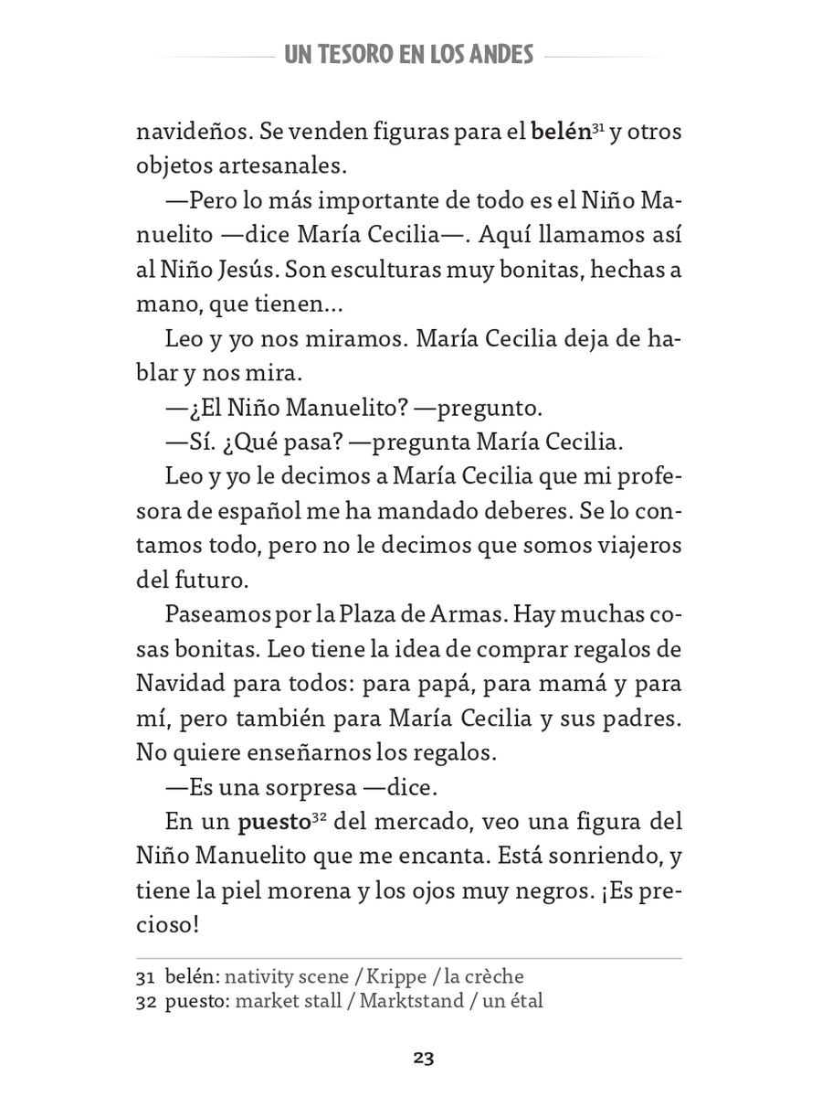 Los turistas del tiempo Un tesoro en los Andes + Audio