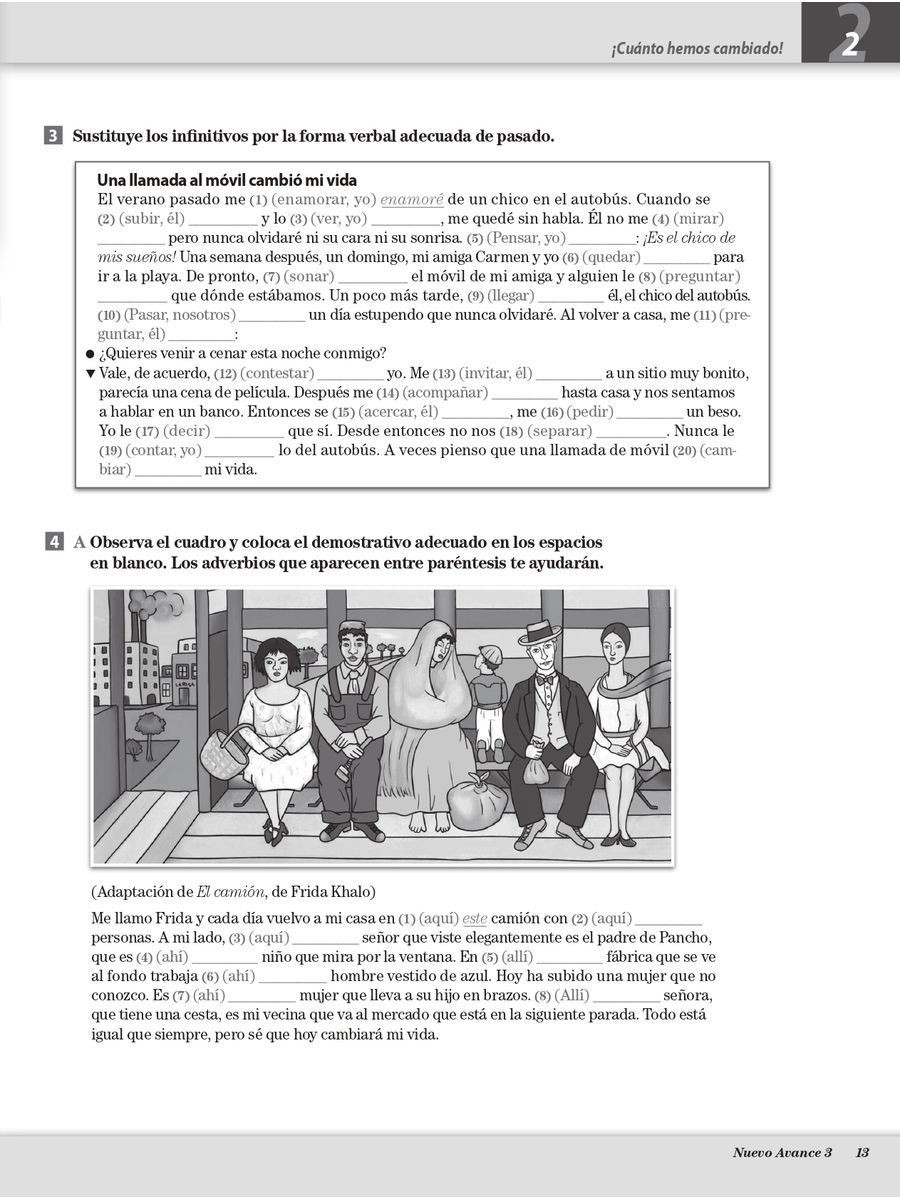 Nuevo Avance 3 Cuaderno de ejercicios + CD