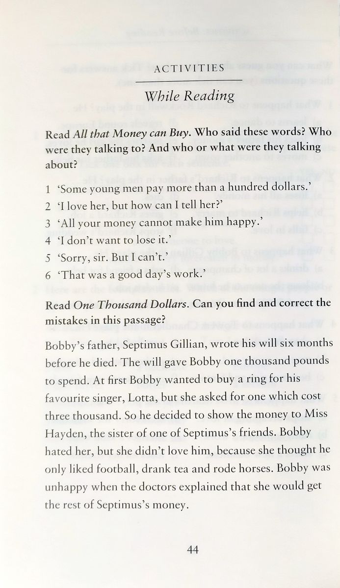Oxford Bookworms Playscripts 2 One Thousand Dollars and Other Plays