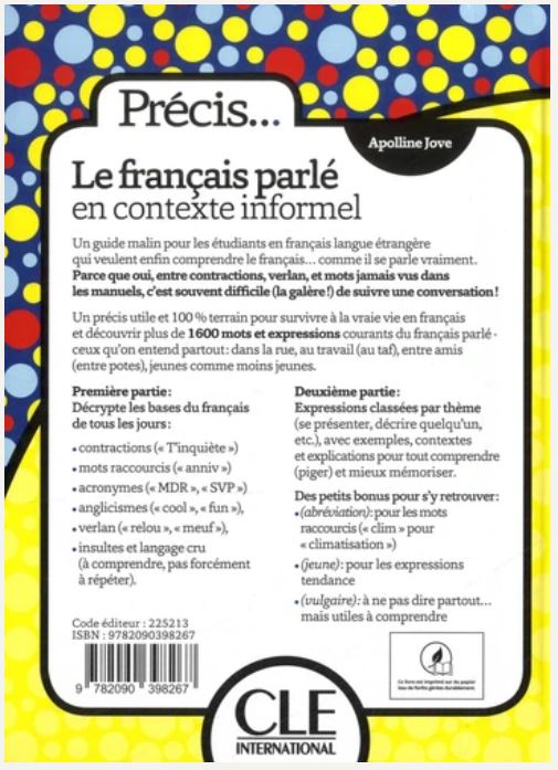 Le francais parle en contexte informel (Precis de)