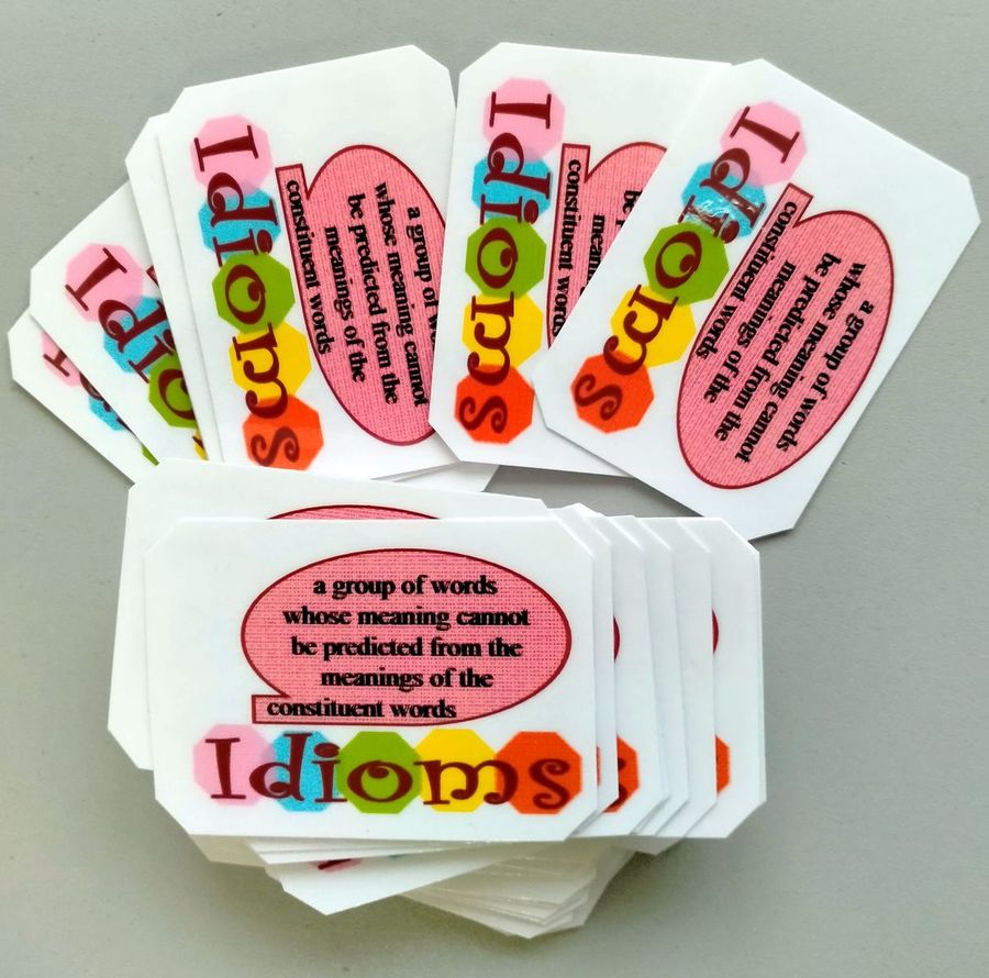 Набор Учебные английские карты Идиомы Idioms + пособие