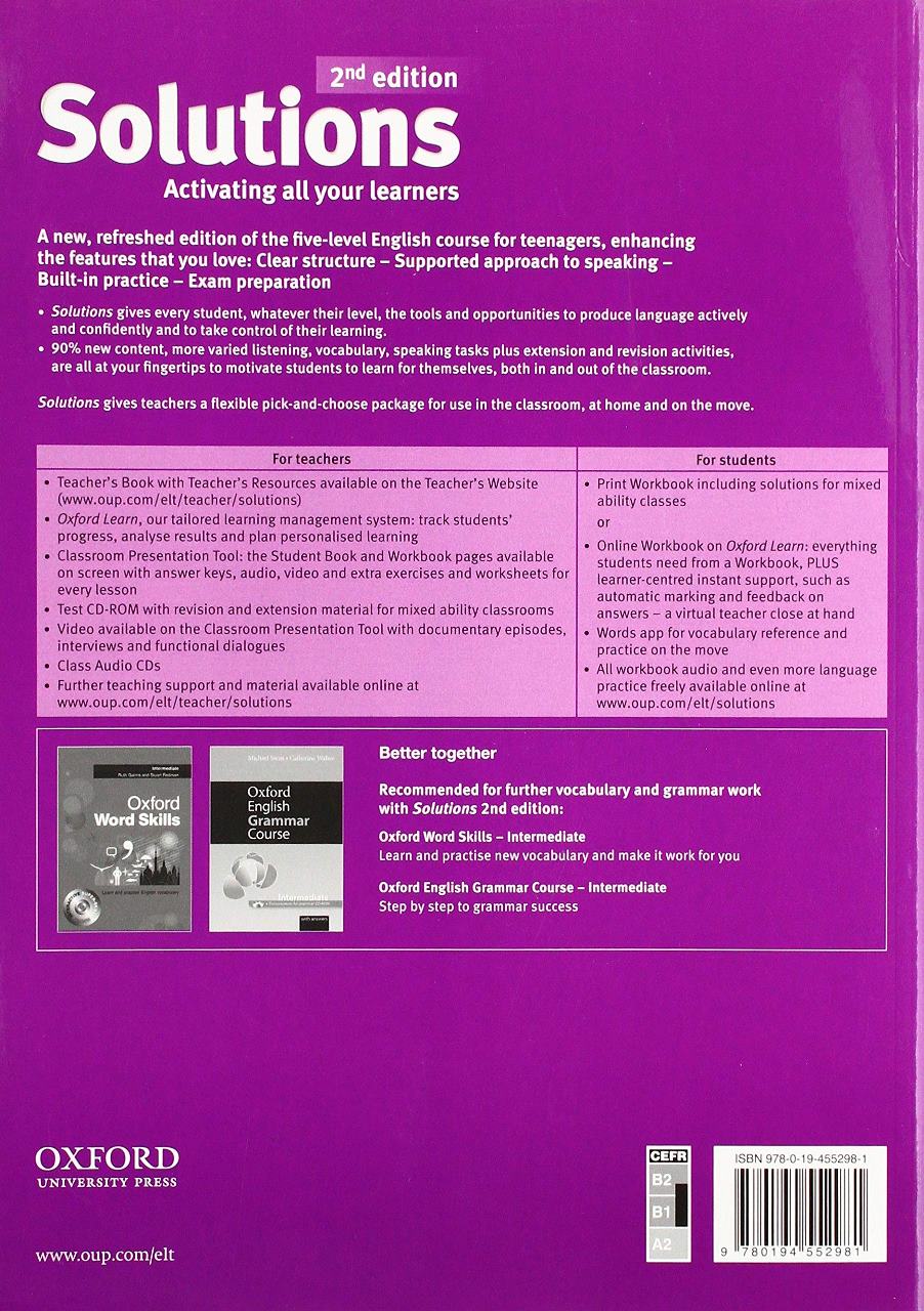 Solutions (2nd edition) Intermediate Teacher's Book