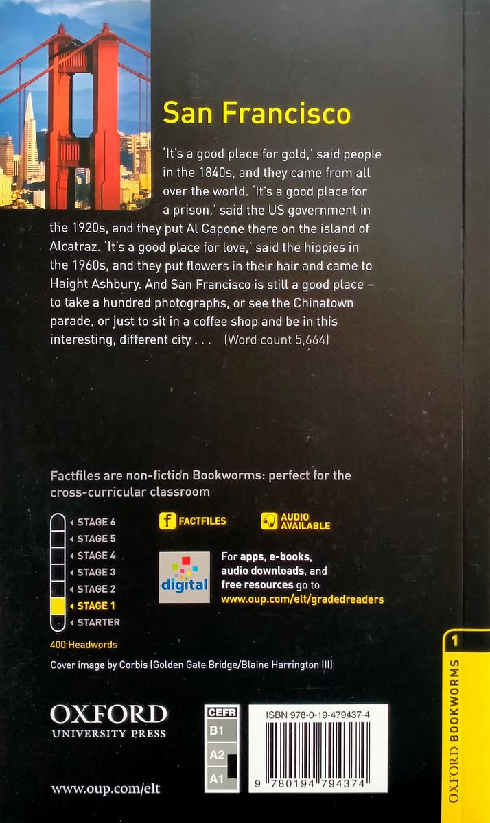 Oxford Bookworms Factfiles 1 San Francisco with Audio Download (access card inside)