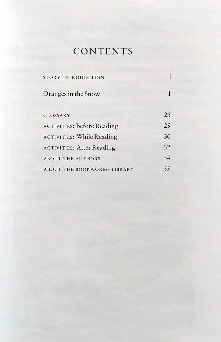 Oxford Bookworms Library  Starter Oranges in the Snow (Interactive)