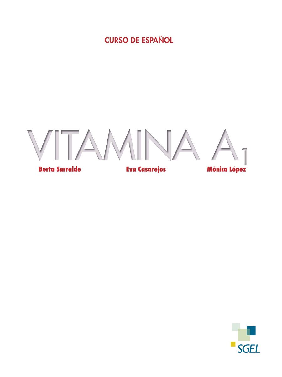 Vitamina A1 Libro del alumno + Licencia digital