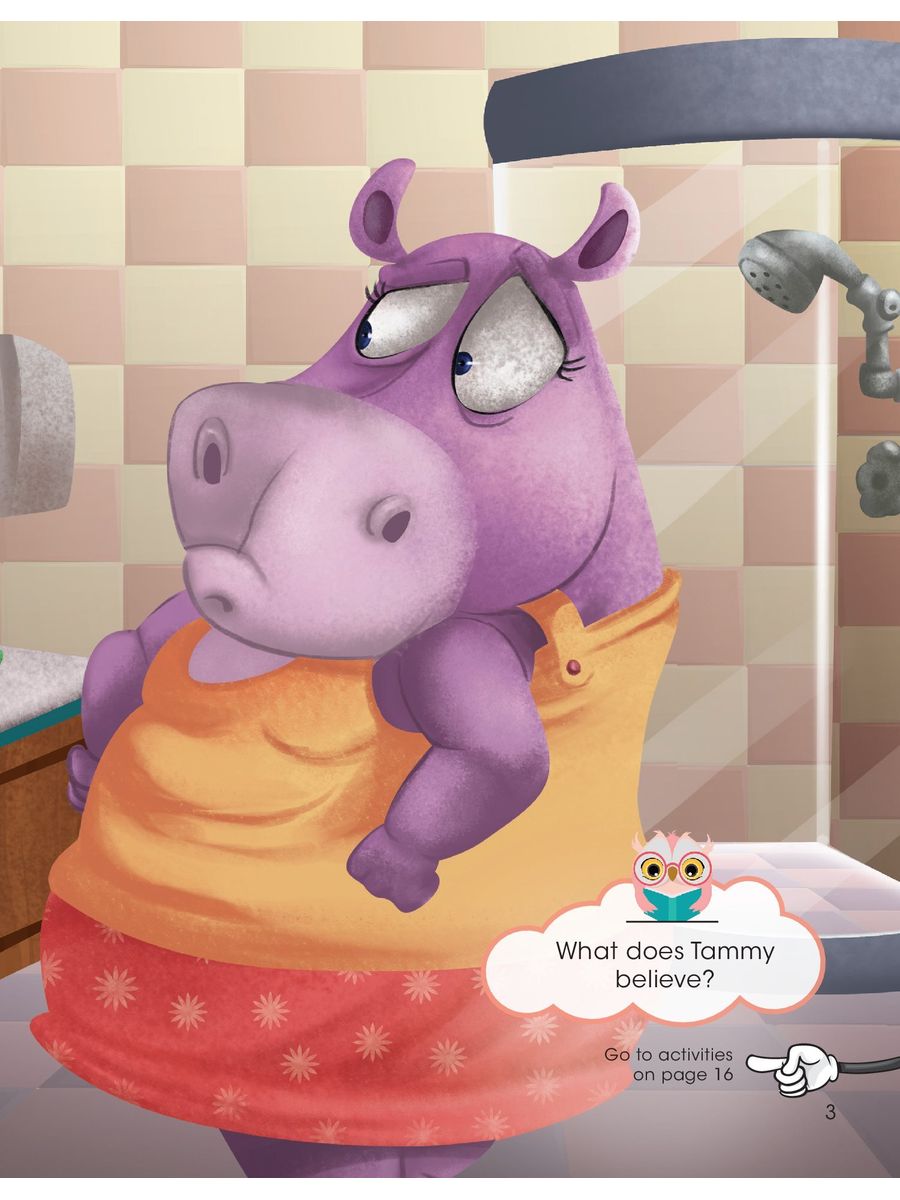 Short Tales 4 The Hippo who Wanted to be Fit Student's Book with Digibook