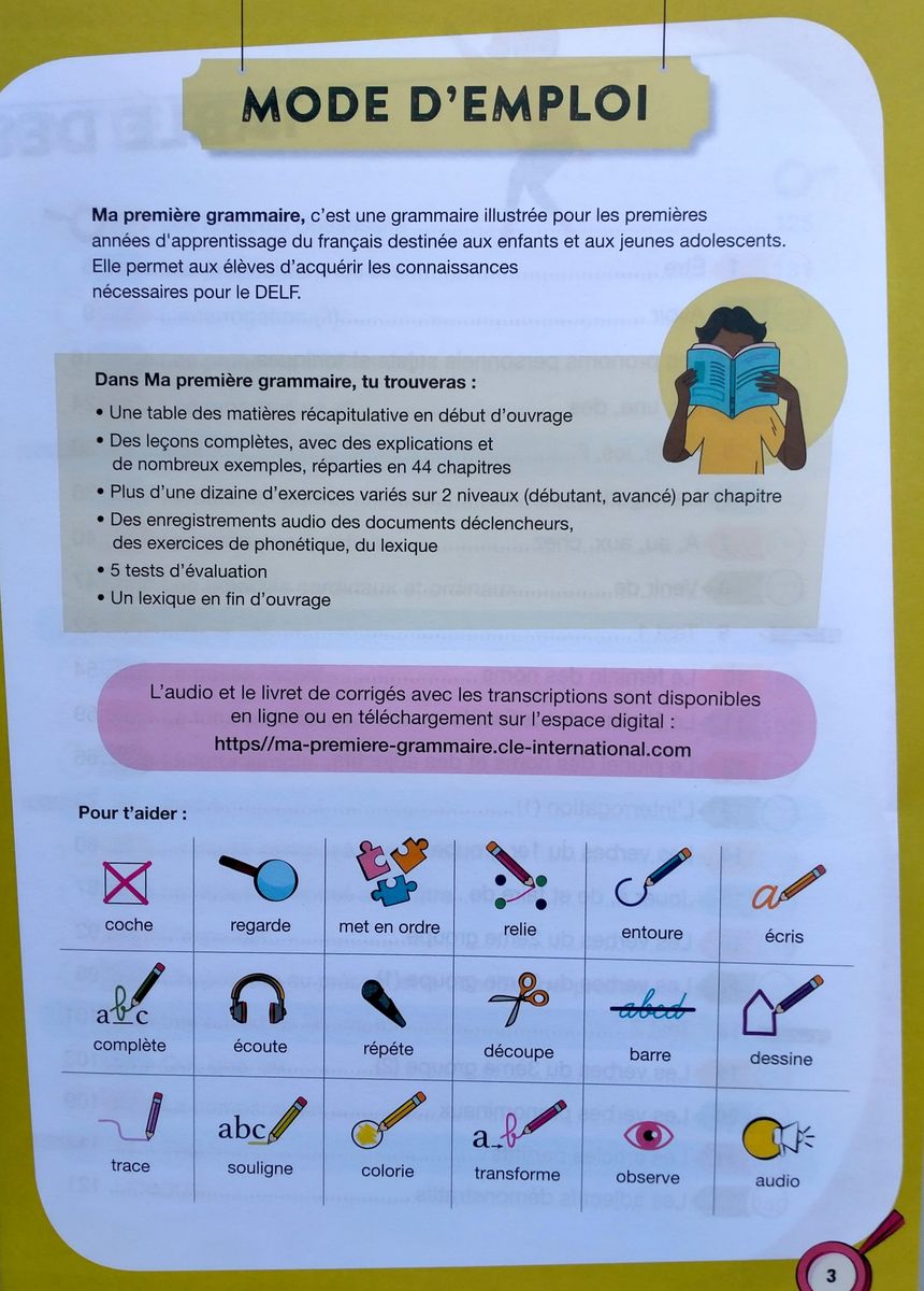 Ma Grammaire A1-A2 Livre + Corriges + Audio en ligne