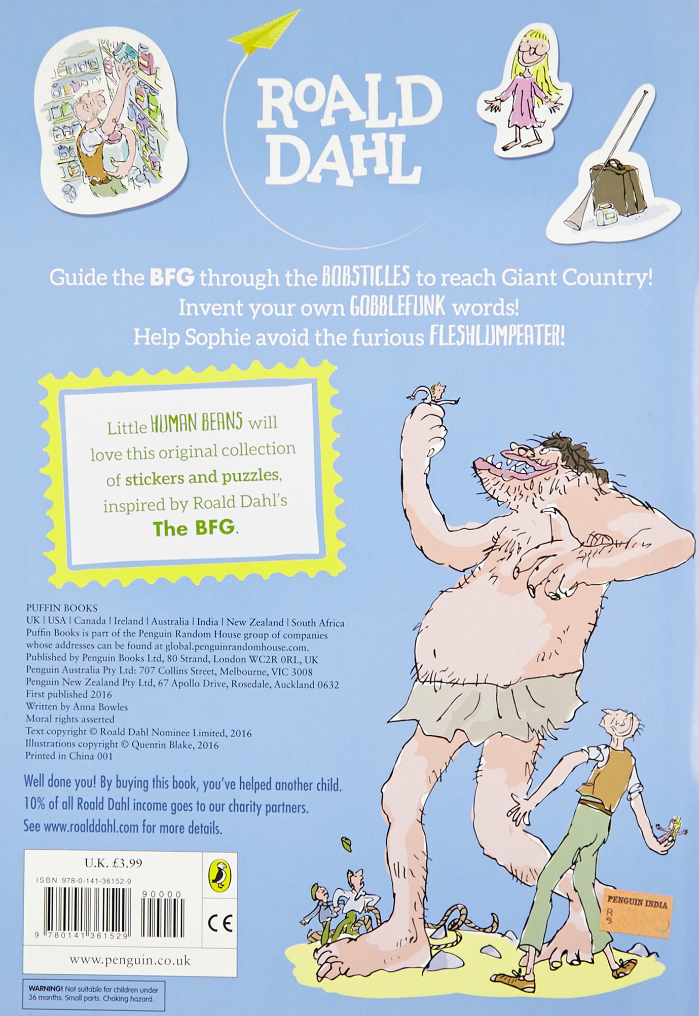 The BFG's Gloriumptious Sticker Activity Book