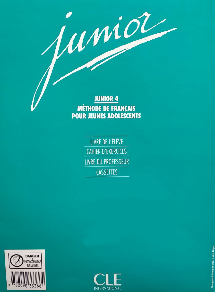 Junior 4 Livre de l'eleve