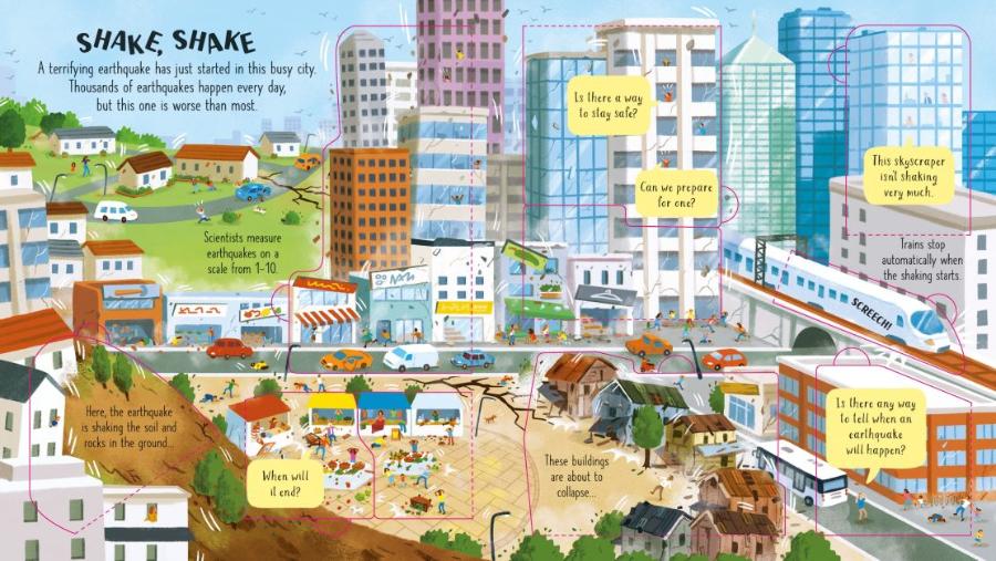 Usborne Lift-the-Flap Look Inside Volcanoes and Earthquakes