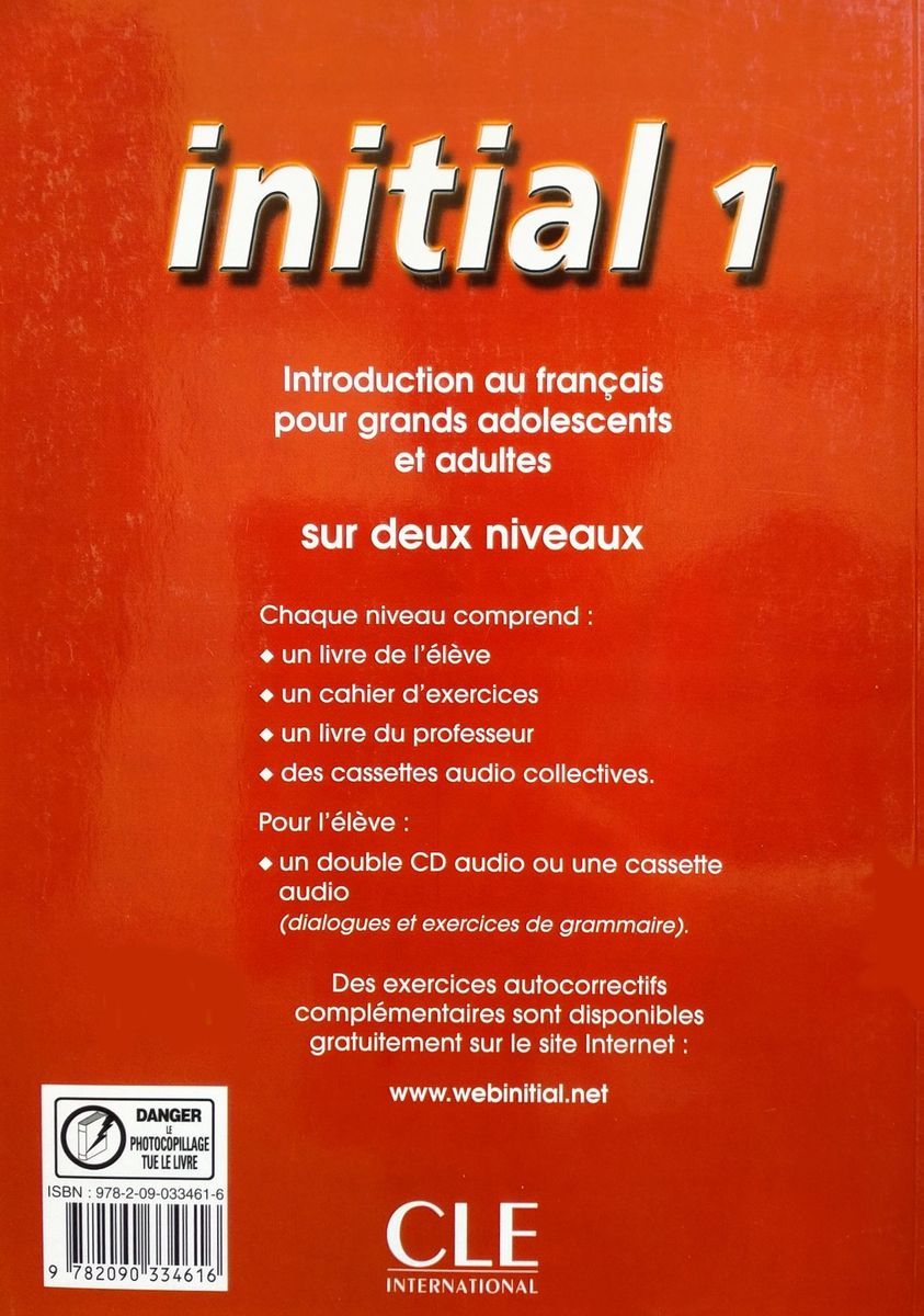 Initial 1 Livre du professeur