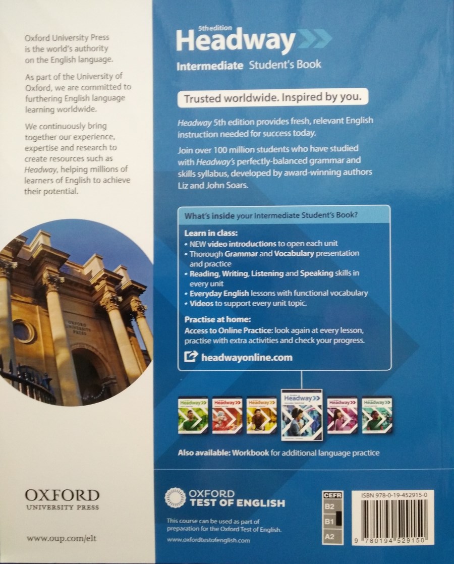 Headway (5th edition) Intermediate Student's Book with Online Practice