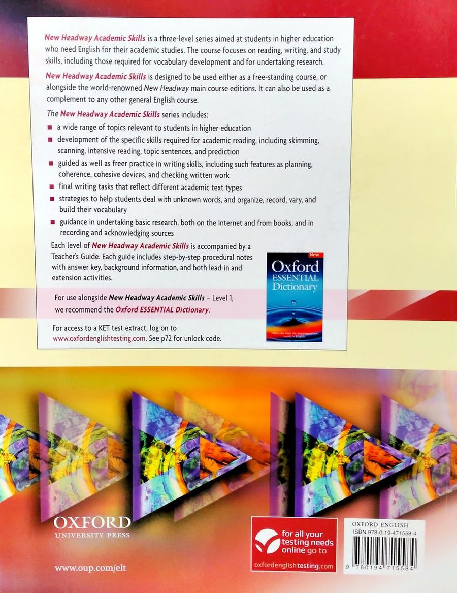 Headway Academic Skills Reading, Writing and Study Skills 1 Student's Book