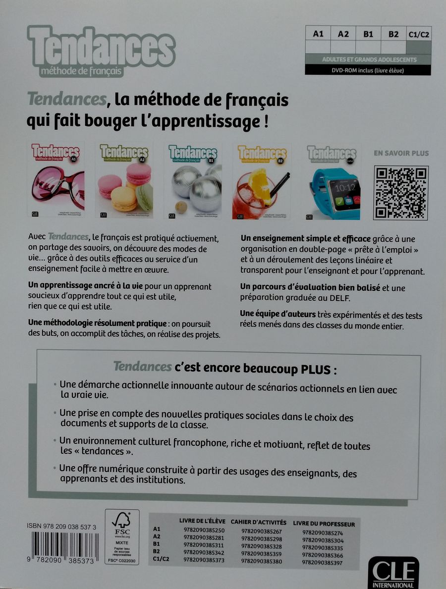 Tendances С1-С2 Livre de l'eleve + DVD-ROM