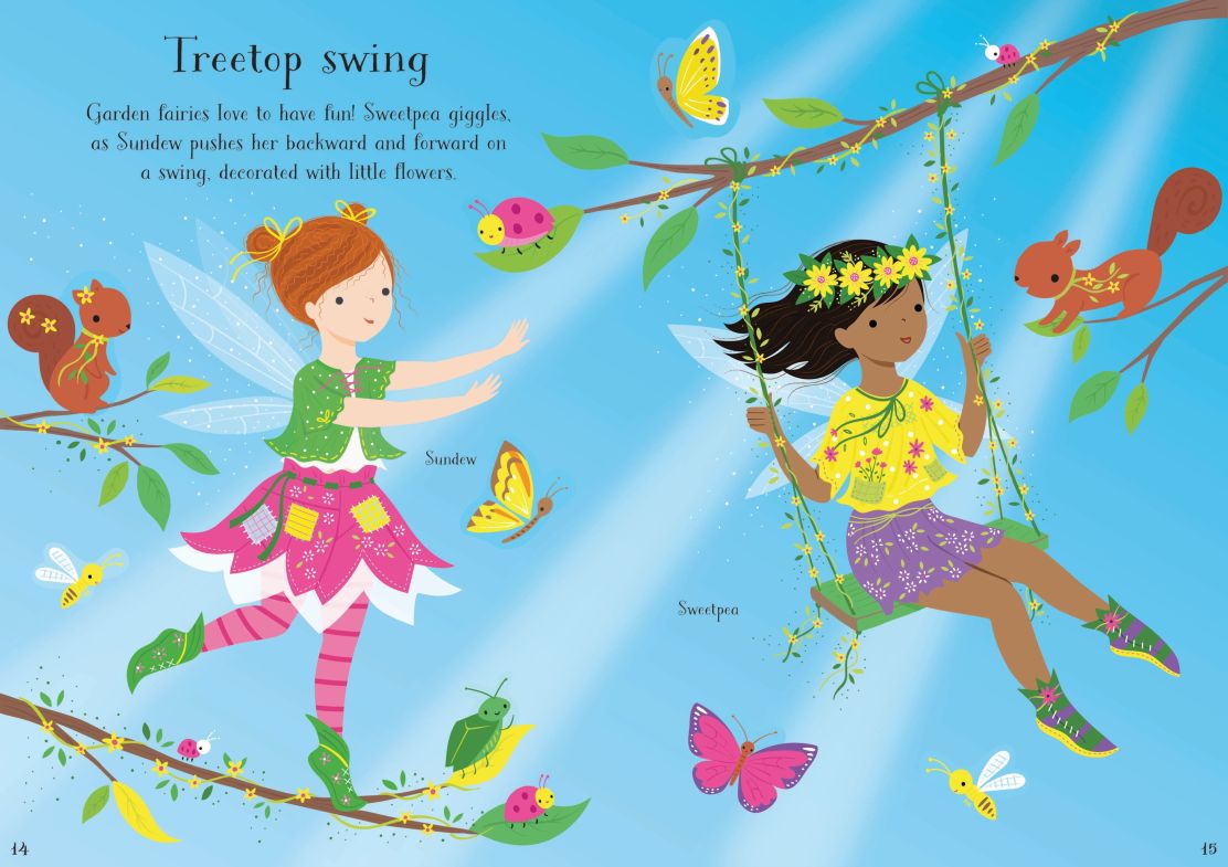 Usborne Little Sticker Dolly Dressing Garden Fairy