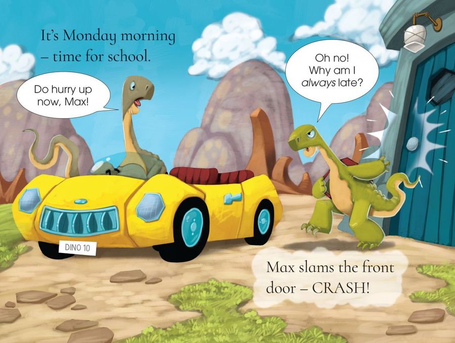 Usborne First Reading 3 The Dinosaur who Slammed the Door