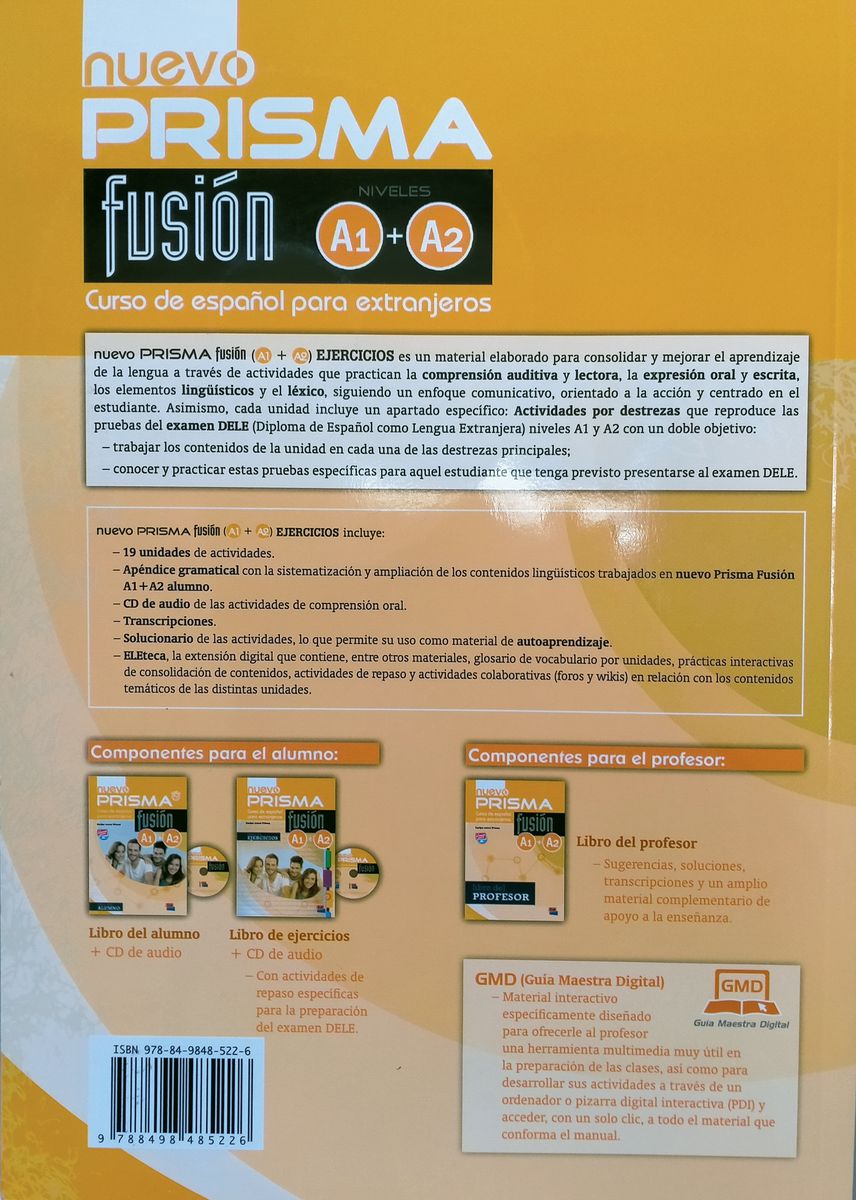 Nuevo Prisma Fusion A1-A2 Libro de ejercicios + CD