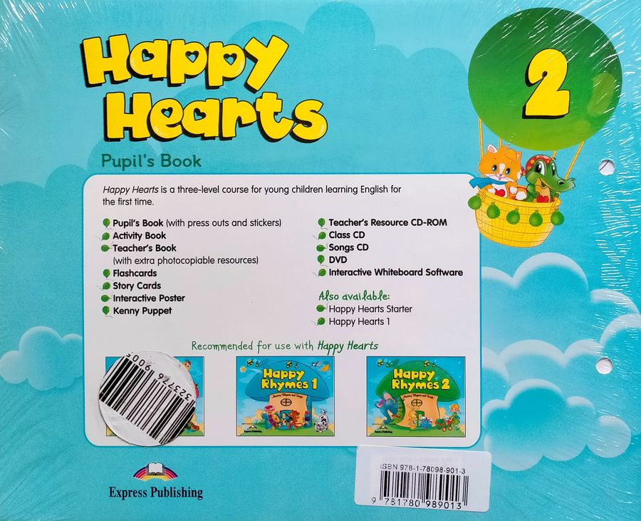 Happy Hearts 2 Pupil's Book with Songs CD-DVD and Optionals