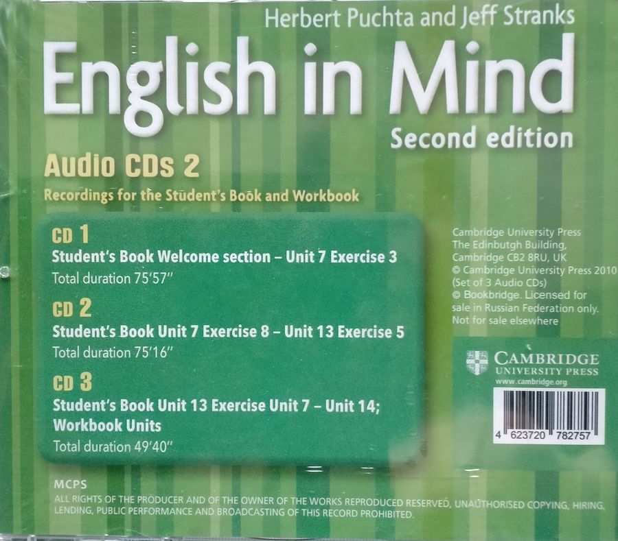 English in Mind (2nd Edition) 2 Audio CDs (Лицензионная копия)