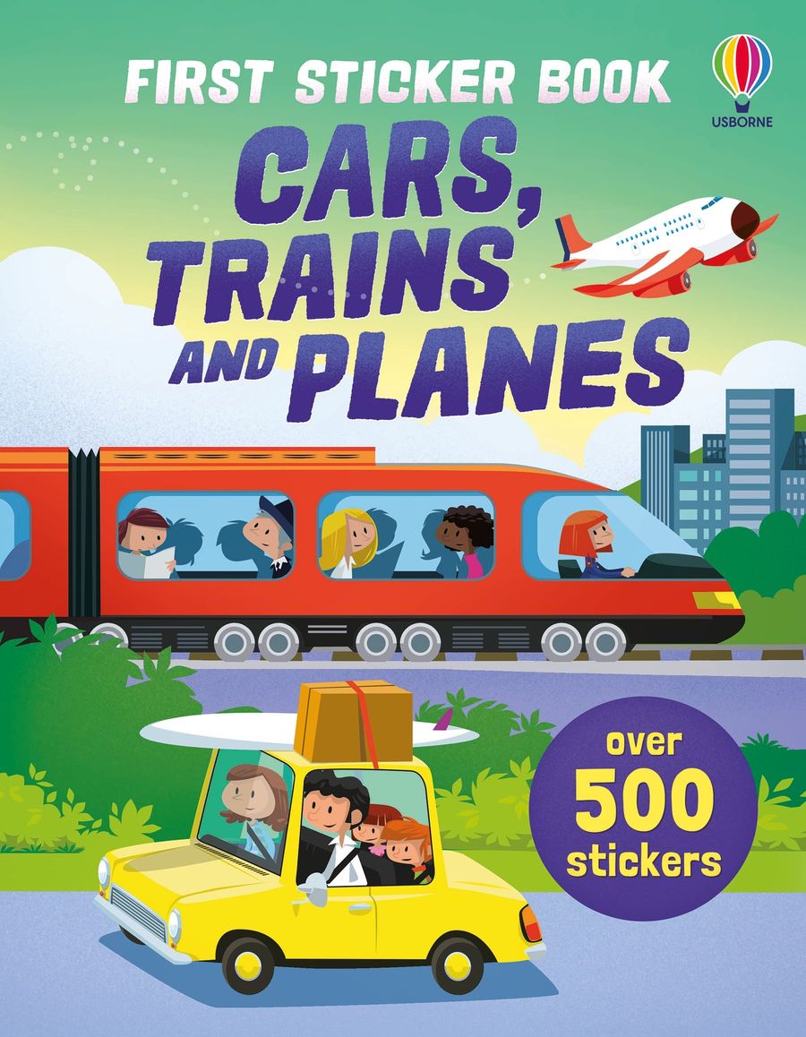 Usborne First Sticker Book Cars, Trains and Planes