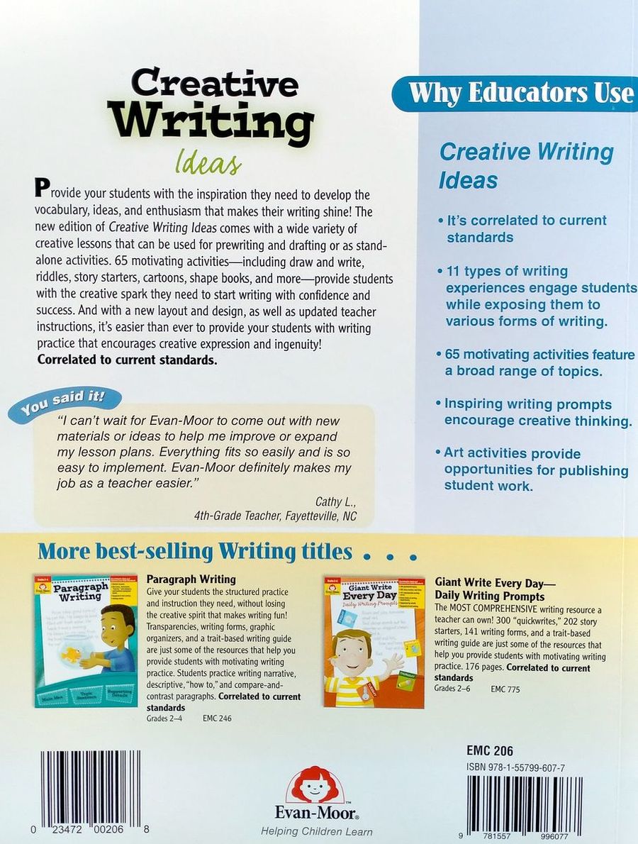 Creative Writing Ideas, Grades 2-4 Teacher's Edition