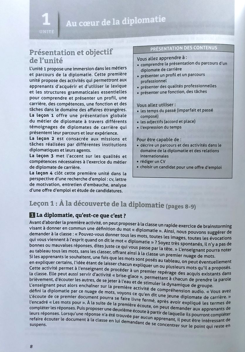 Affaires etrangeres B1-B2 Guide pedagogique