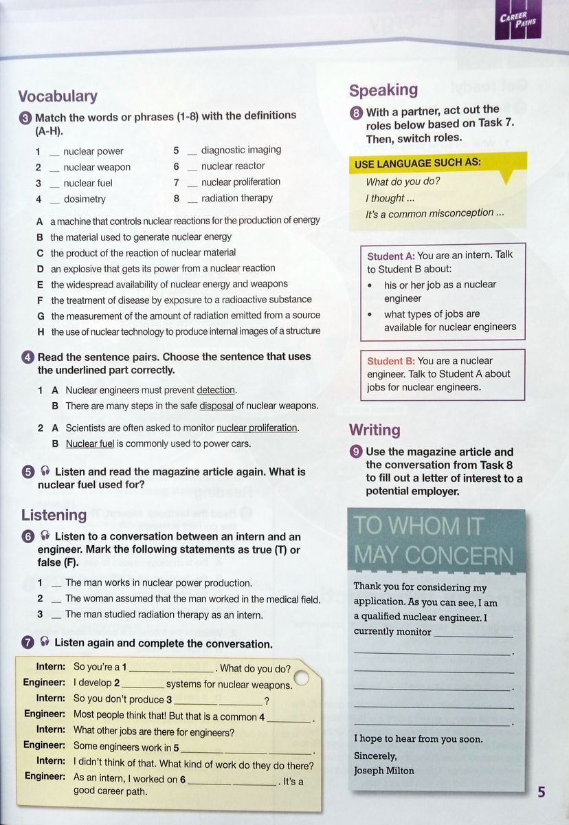 Career Paths Nuclear Engineering Student's Book with Digibook