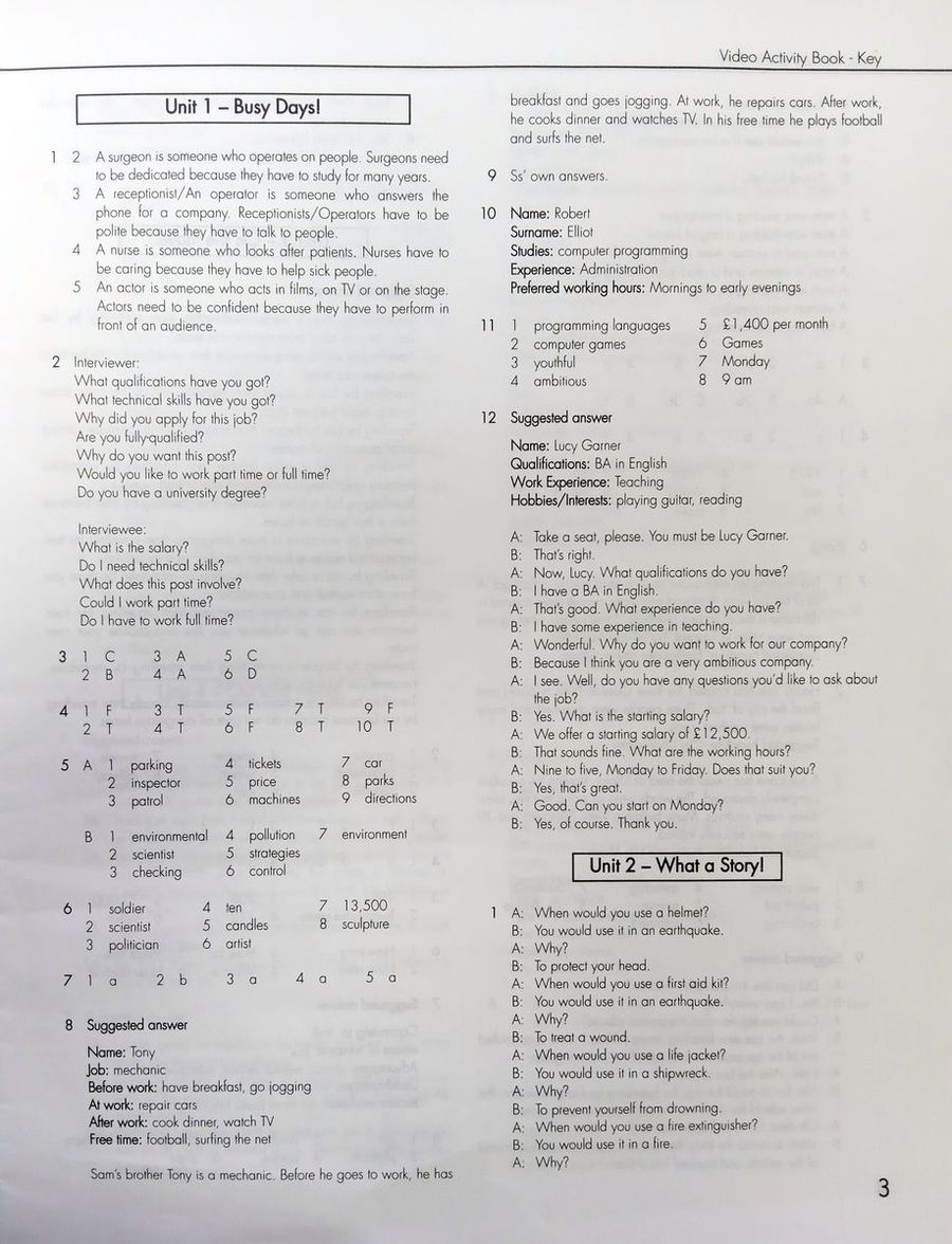 Click On 3 DVD Activity Book Key