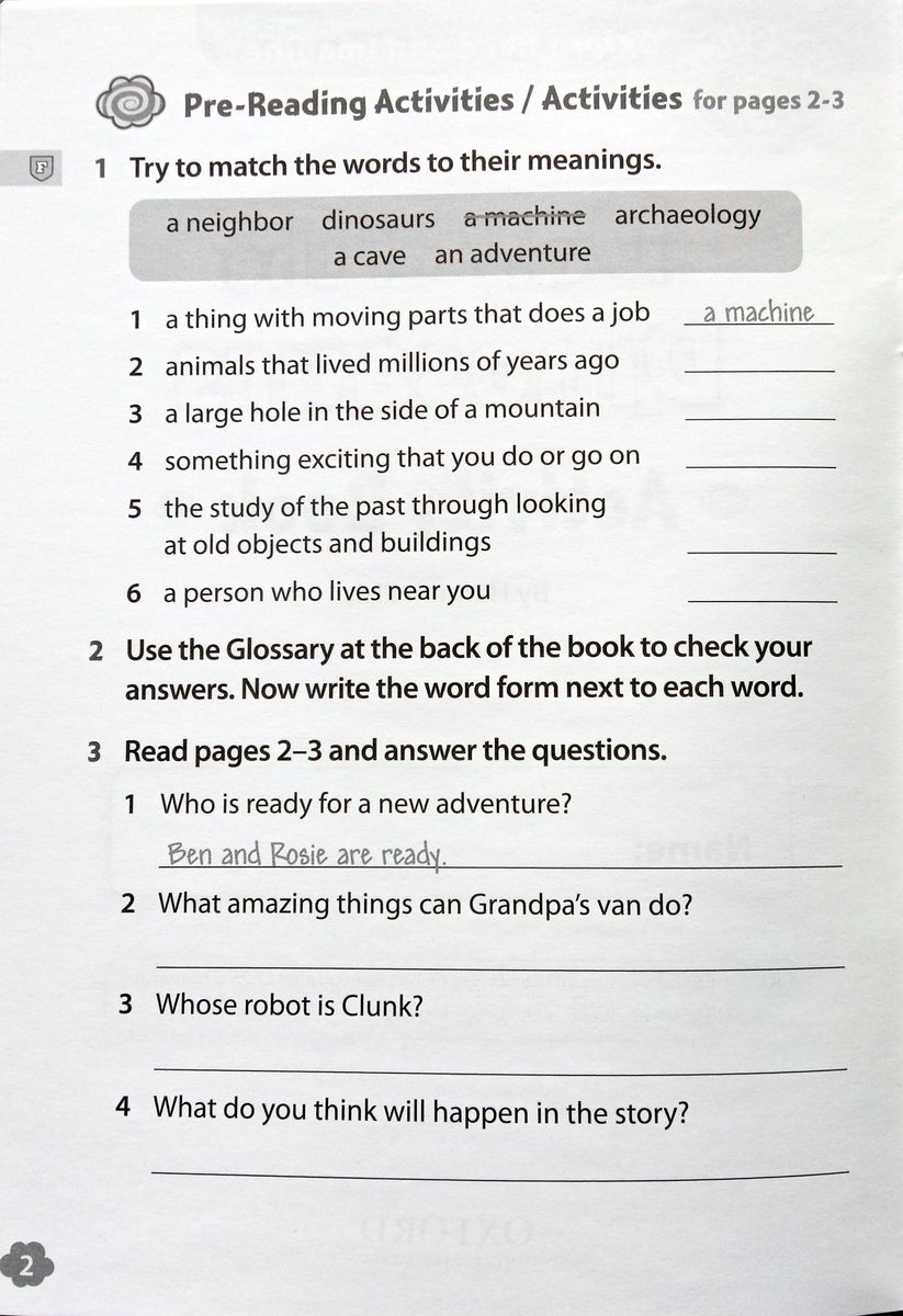 Oxford Read and Imagine 5 Day of the Dinosaurs Activity Book