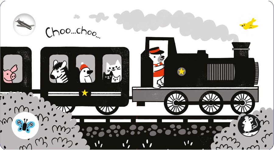 Usborne Baby's Black and White Books Things That Go