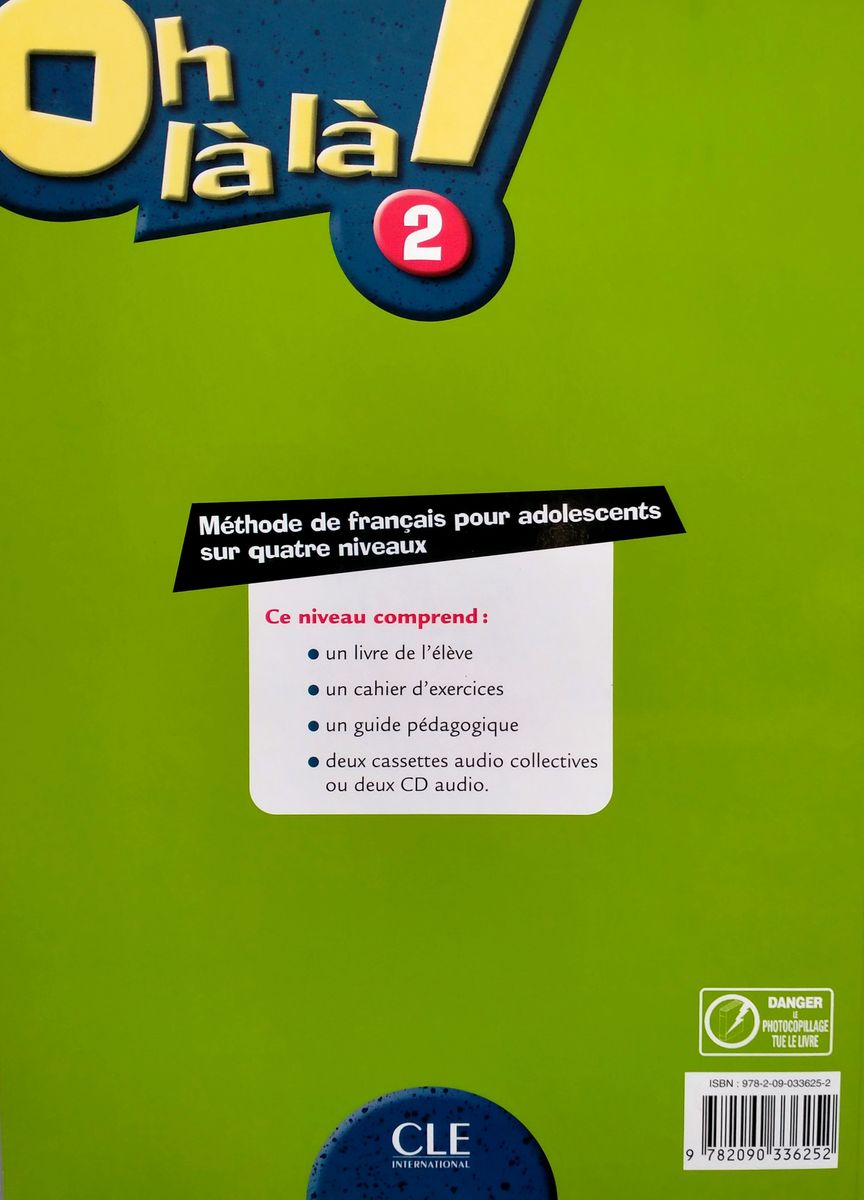 Oh la la! 2 Livre de l'eleve