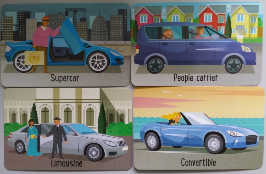 Usborne Cars Snap Cards