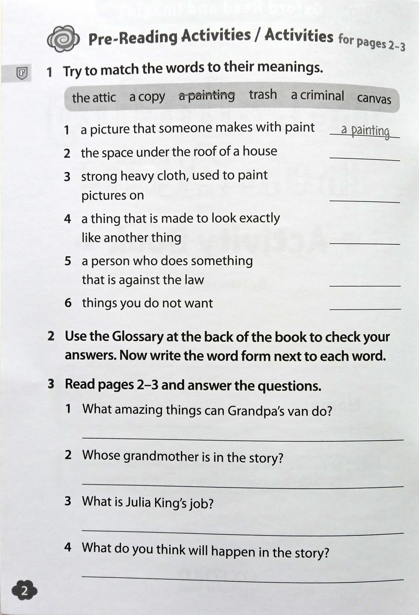 Oxford Read and Imagine 5 The Painting in the Attic Activity Book