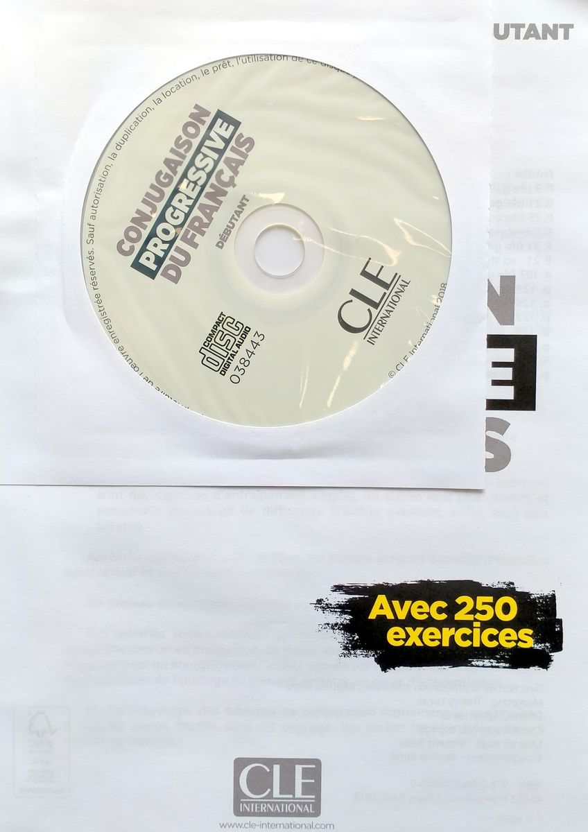 Conjugaison Progressive du Francais 2eme edition Debutant A1-A2.1 Livre + CD + web