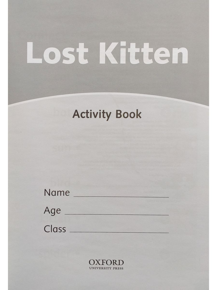 Dolphin Readers 1 Lost Kitten Activity Book