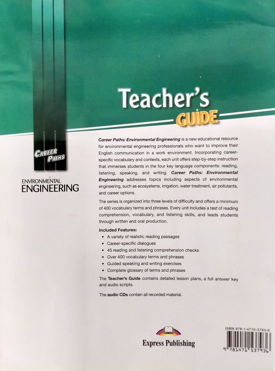Career Paths Environmental Engineering Teacher's Guide