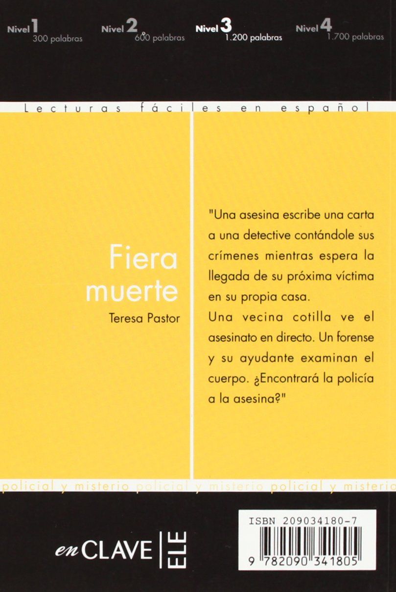 Lecturas faciles en espanol 3 Fiera muerte